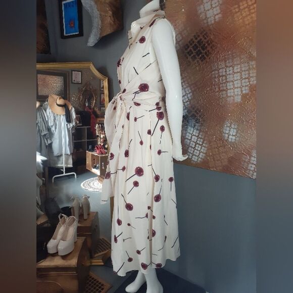 Nwot Zara 100% Cotton Lolipop Print Maxi Dress - Picture 7 of 15